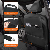 Leather Car Seat Back Protector Waterproof Kick Mat