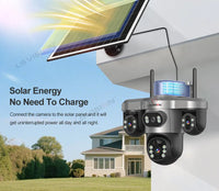 LS VISION V380 Pro 4G Solar PTZ Security Camera 15MP