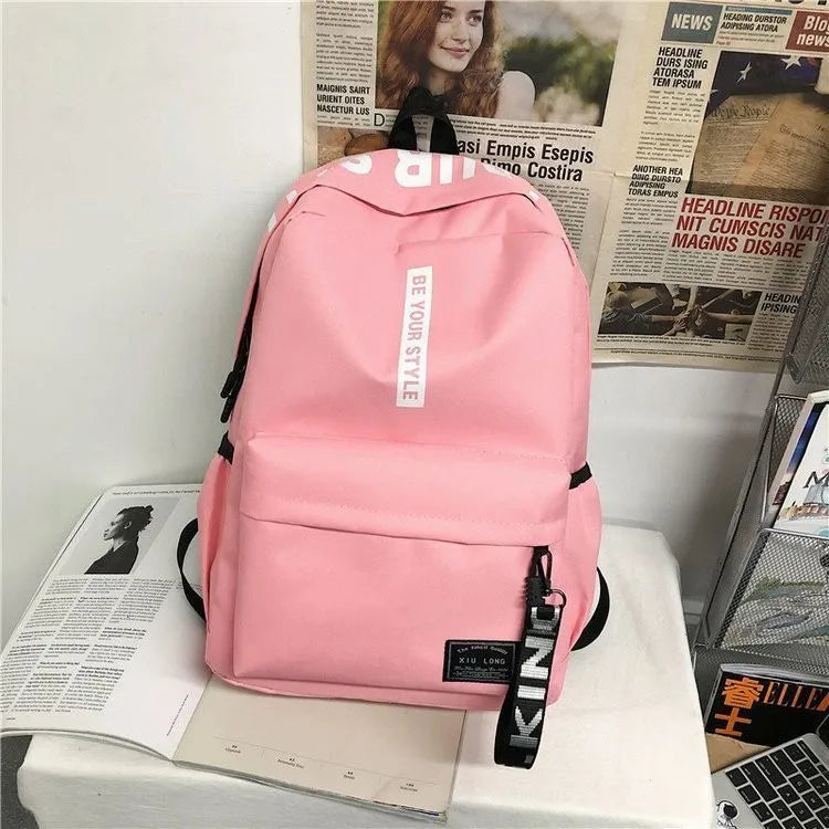 Korean Style Student Backpack – Large Capacity School Bag