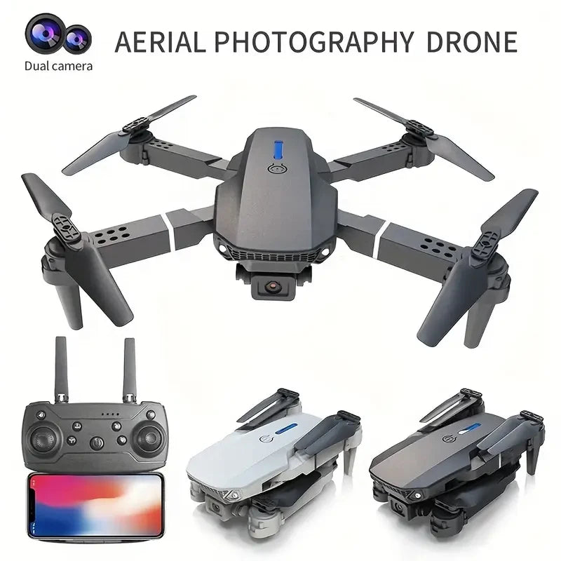E88 Drone Toy – Dual Camera 4K HD Remote Control