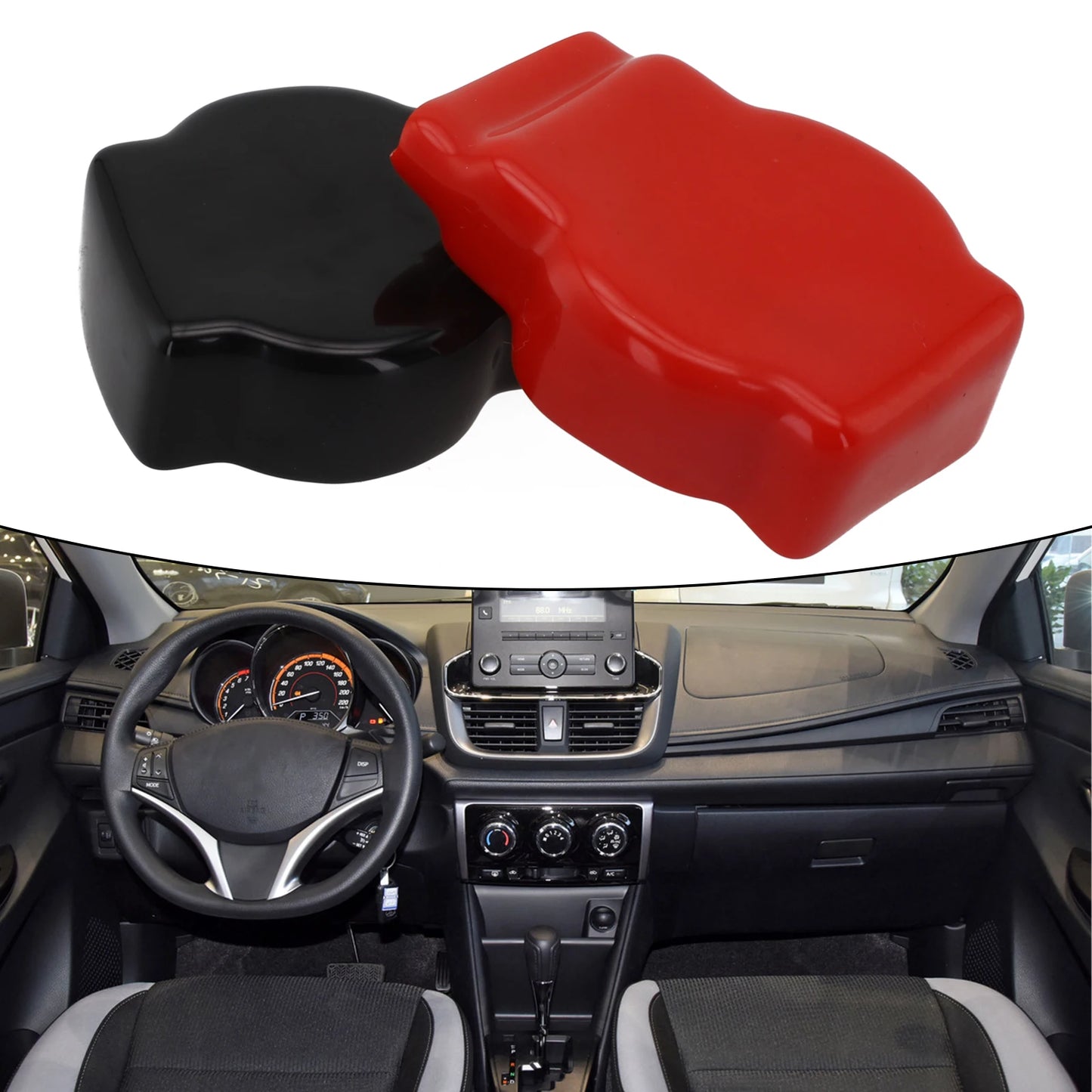 Universal Car Battery Terminal Covers Positive & Negative