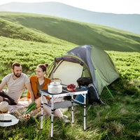 Aluminum Camping Table 3 Height Adjustable Portable