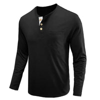 Men’s Casual Long Sleeve Elastic T-Shirt
