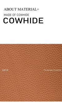 Women's Natural Cow Real Leather Shoulder Bag Ladies Retro Fashion Luxury Crossbody Bag Female Cowhide Commuter Handbag for Lady
