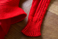 Girls Winter Knitted Christmas Long Sleeve Dress