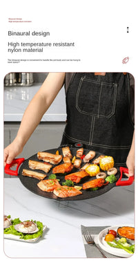 Smokeless Electric Frying Pan & Grill – Nonstick 5-Temp