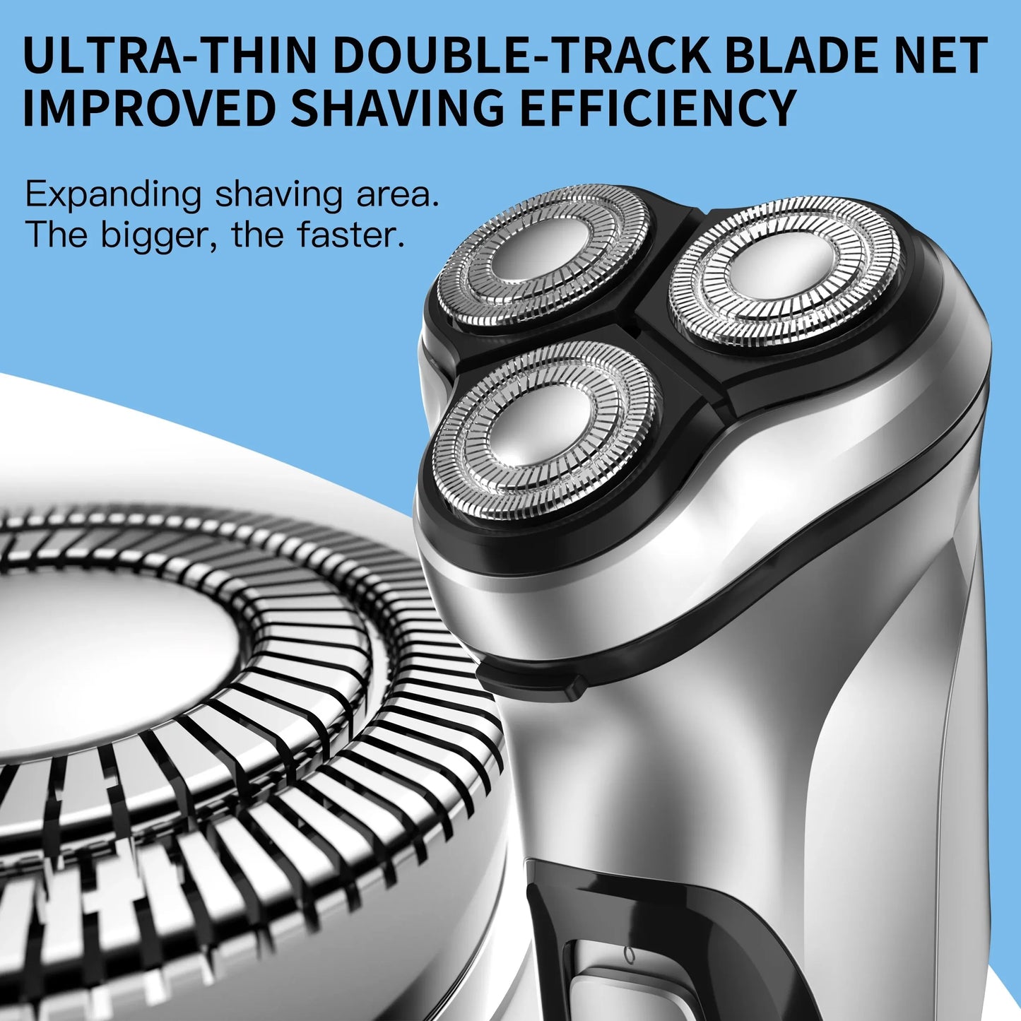Blackstone Rotary Shaver – USB Rechargeable 3D Beard Trimmer