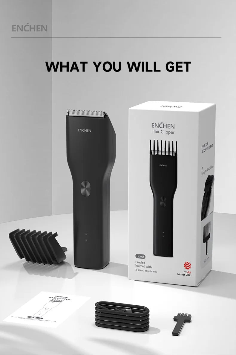 Boost-B Cordless Hair Trimmer – USB Rechargeable Clipper