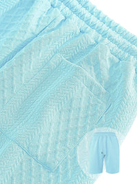 Men’s Summer Jacquard Polo Shirt – Casual Short Sleeve