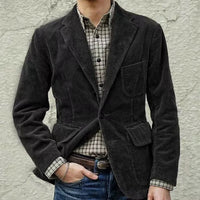 Men’s Corduroy Casual Suit Jacket – Autumn Fashion Coat