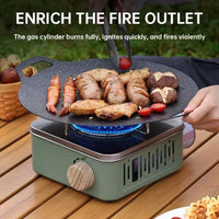 Portable Retro Camping Gas Stove with Ignition Device