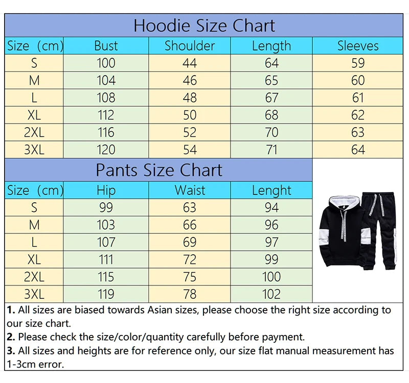 Men’s Tracksuit Set – Casual Hooded Sweatshirt & Joggers