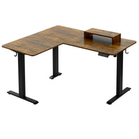 Electric L-Shaped Sit Stand Desk – 140x120cm Adjustable