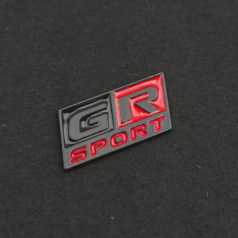 3D GR Sport Steering Wheel Metal Logo Badge Sticker