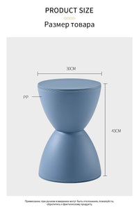 Nordic Round Ottoman Pouf – Living Room Coffee Side Table