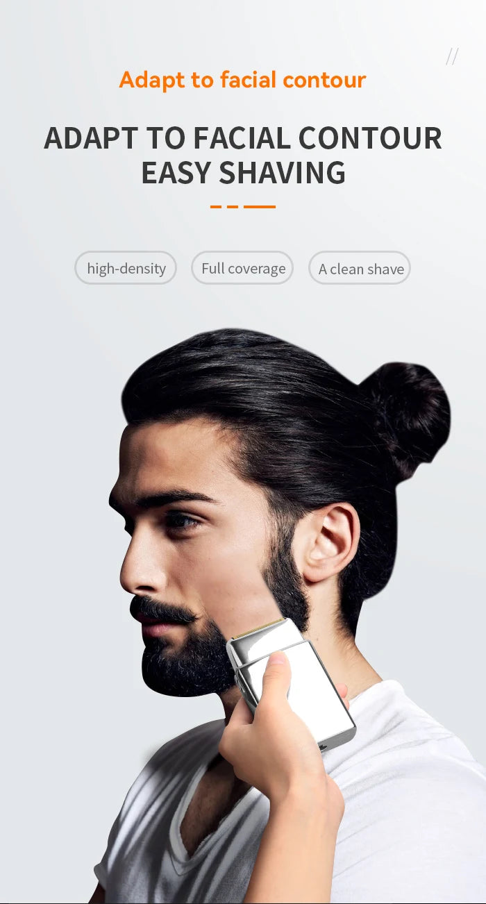 TX5 Pro Metal Electric Shaver for Men – Rechargeable Razor