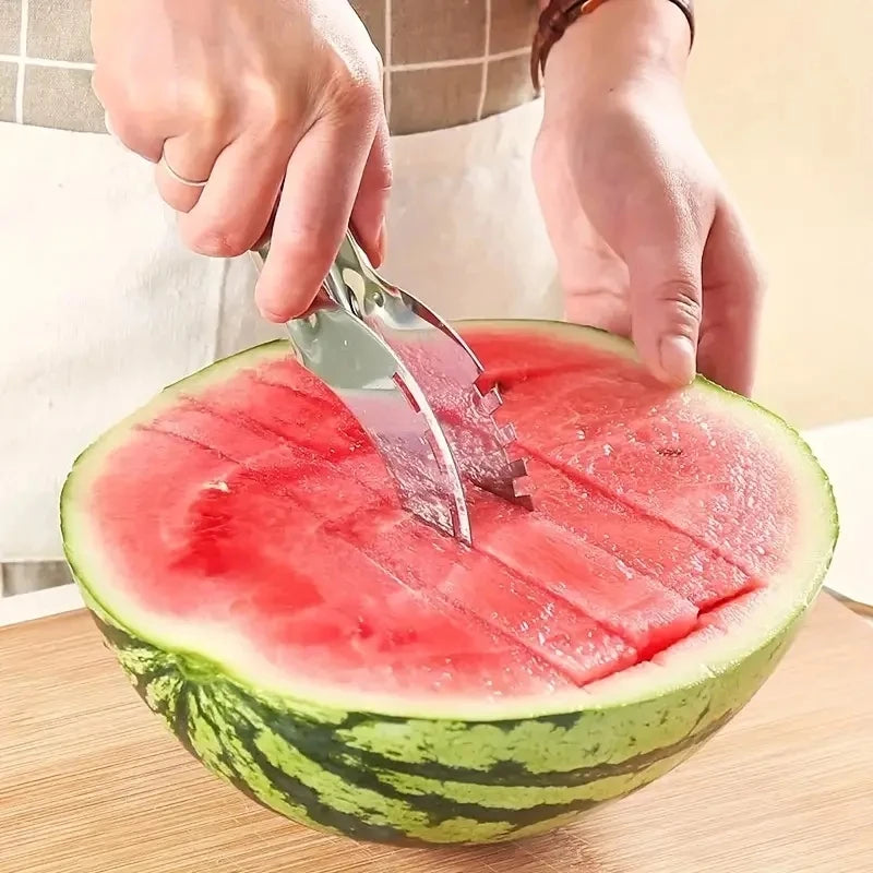 Stainless Steel Watermelon Cutter Knife Kitchen Gadgets Multifunctional Best Kitchen Gadget Home Gadget Kitchen Accessories
