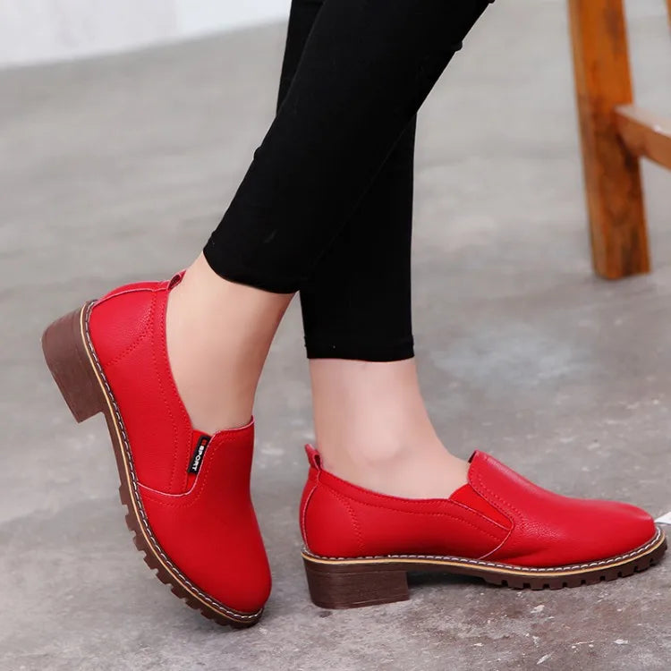 Summer Footwear for Woman Flat Solid Color Oxford Shoes