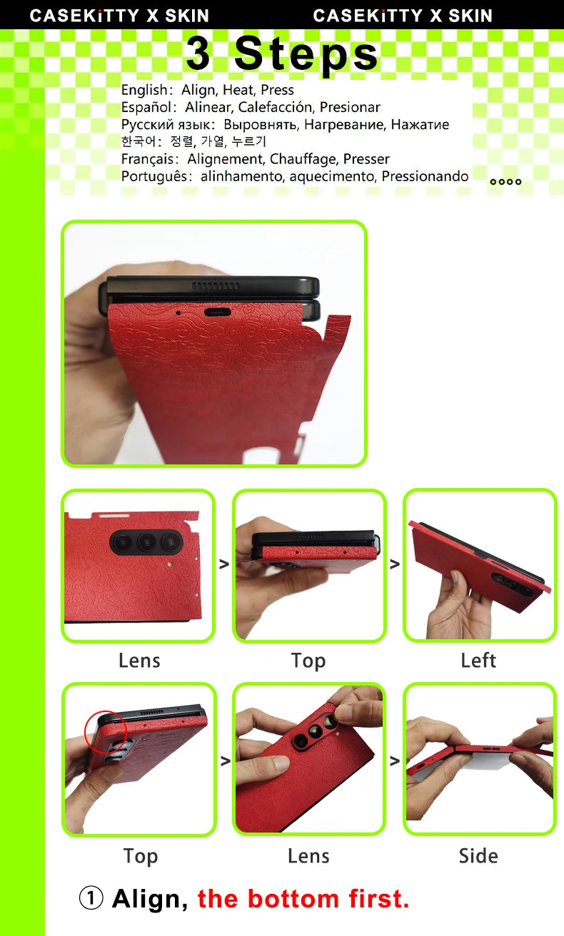 CASEKiTTY Leather Skin Wrap for Samsung Galaxy Z Fold