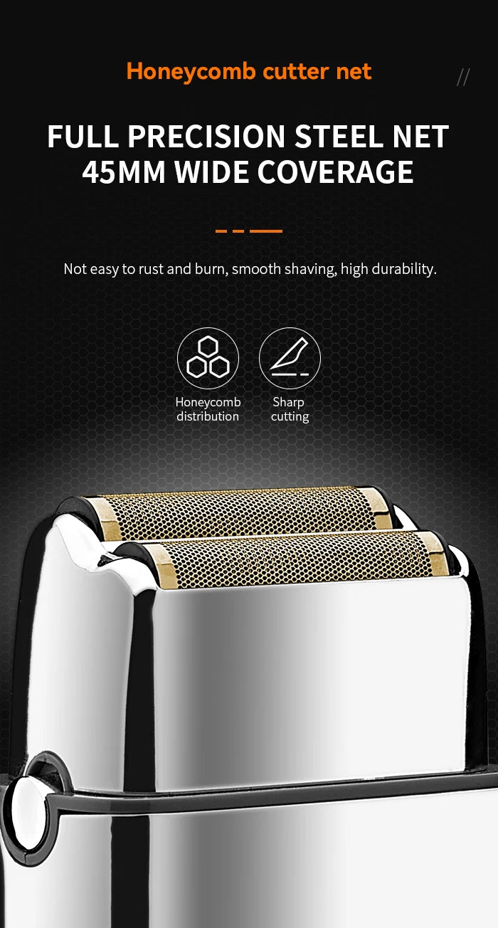 TX5 Pro Metal Electric Shaver for Men – Rechargeable Razor