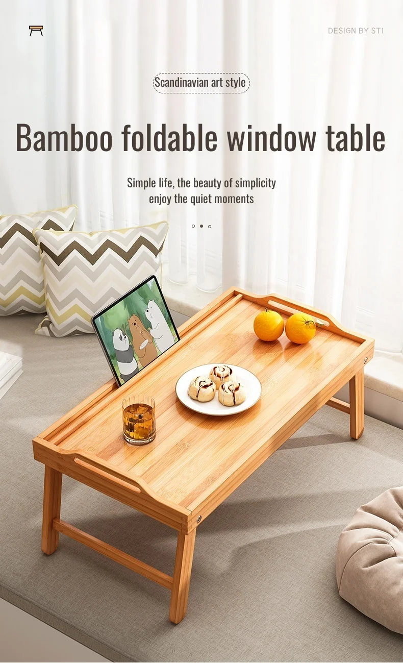 Square Folding Tea Table – Lightweight Tatami Floor Desk