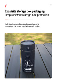 Portable Camping Gas Lamp Outdoor Candle Light for Hiking