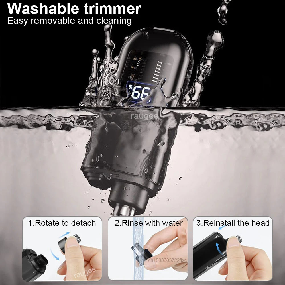 Portable Nose & Ear Hair Trimmer – Rechargeable Groomer