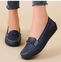 Women's Flat Shoes Fashion Outdoor Loafers For Women Comfortable Moccasins Genuine Leather Shoes For Woman Footwear