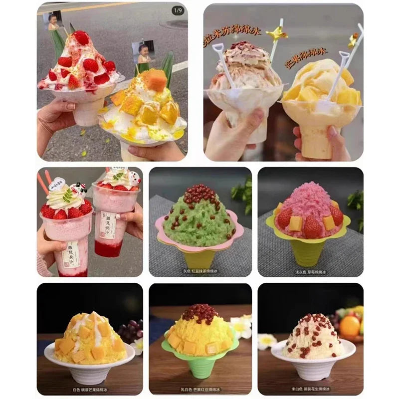 Snowflake Ice Machine Commercial Cream Shaved Ice Machine Internet Celebrity Small Milk Shaved Ice Machine Freezing Appliances