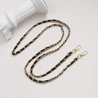 PU Leather Metal Chain Accessories Crossbody Shoulder Portable Wrist Bag Chain Strap Replacement Luggage Accessories Versatile