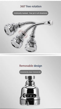 360° Faucet Aerator Nozzle – 3 Modes High Pressure