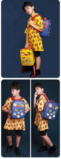 Fashion DIY Cartoon School Bags for Kids Boys Waterproof Children School Backpacks for Girls Kindergarten Kawaii Book Bag Gift
