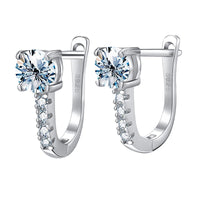 Moissanite Drop Earrings – 925 Sterling Silver