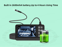 Dual Lens Industrial Endoscope Camera with Screen IP67