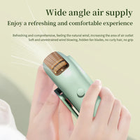 Portable Hanging Neck Fan with LED & 5 Speeds