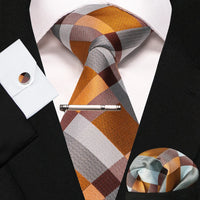 8cm Silk Men’s Tie Set with Pocket Square