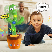 Kids Talking Dancing Cactus Plush Toy with Songs