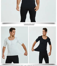 Men’s Fake Muscle Shaper Shirt Cosplay & Fitness Undershirt