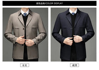 Trench Coat – Business Casual Single Breasted Jacket