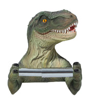 Resin Dinosaur Toilet Paper Holder WC Tissue Rack Punch-free Shelf Bathroom Wall-mounted Tissue Rack Roll Paper Hanger Rack for