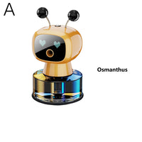 Smart Rechargeable Car Air Freshener,Automatic Aromatherapy Diffuser With Robotic Design,Auto-Spray&Ignition Sensing,Car Decor