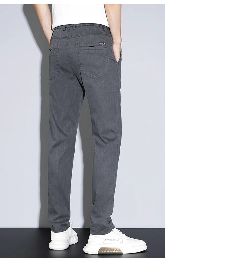 Men’s Cotton Stretch Business Pants – Slim Fit Trousers