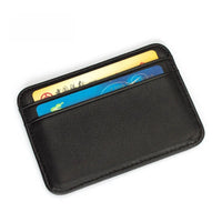Slim Genuine Leather Mini Wallet – Card & Coin Holder