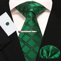 8cm Silk Men’s Tie Set with Pocket Square