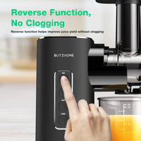 Blitzhome BH-JC01 Cold Press Juicer Slow Masticating