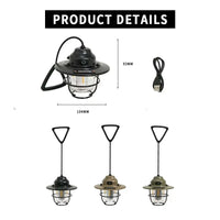 Modern Outdoor Camping Lamp – Dimmable Rechargeable Lantern