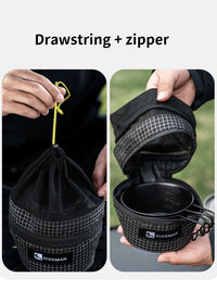 Camping Bowl Storage Bag Portable Tableware Organizer