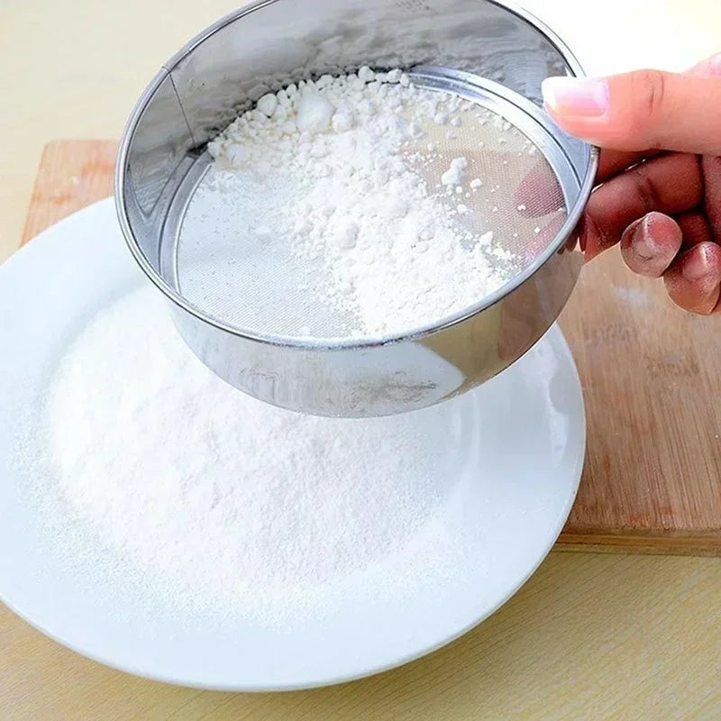 Stainless Steel Flour Sieve Baking Mesh Sifter Tool
