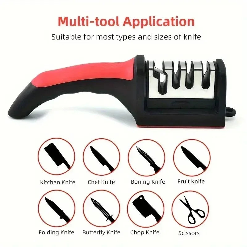 Portable Kitchen Knife Sharpener Quick Sharpening Tool