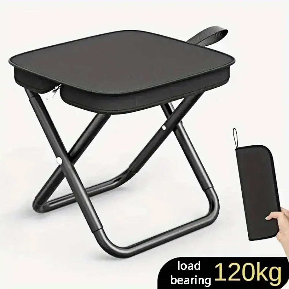 Portable folding stool, foldable hand-held camping stool, special folding stool for camping and fishing outdoors